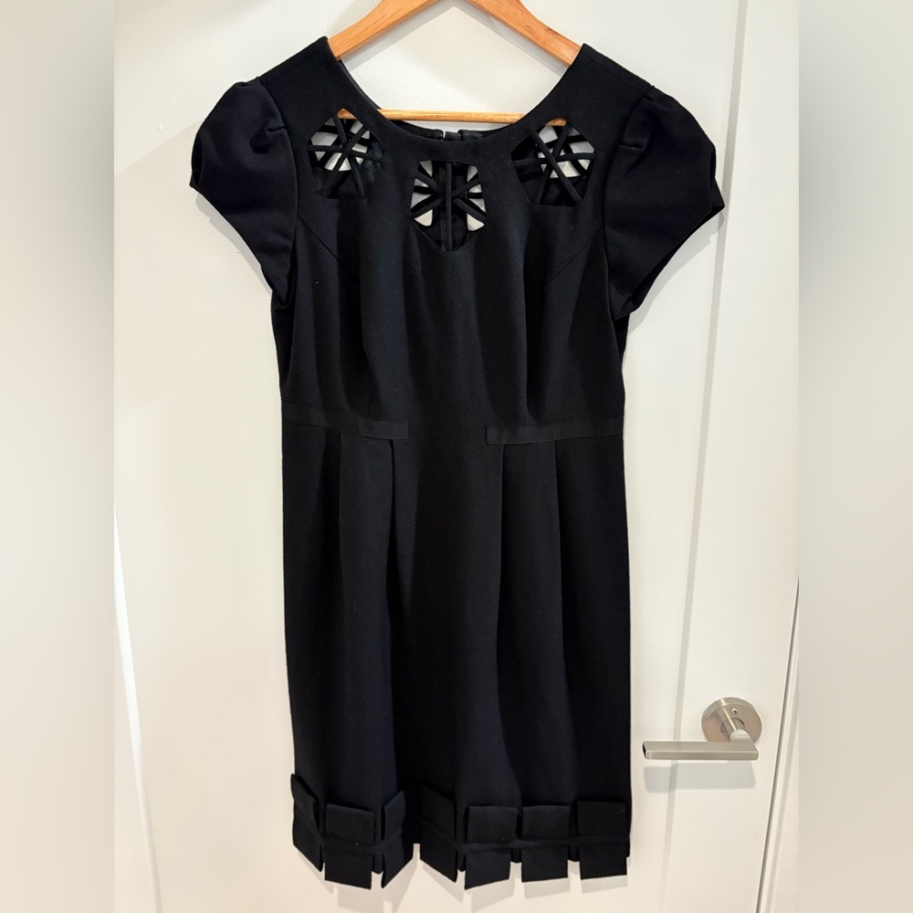 Leifsdottir Anthropologie Black Dress Business Work Anthro